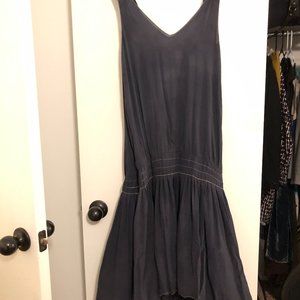 Drop waist dark grey flapper dress